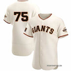 San Francisco Giants #75 Camilo Doval Cream Fotopoulosg Flex Base Stitched Jersey