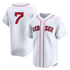 Boston Red Sox #7 Masataka Yoshida White Fotopoulosg Home Limited Player Jersey
