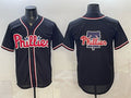 Philadelphia Phillies Team Big Logo 2026 Fashion Replica Black Fotopoulosg Out Stitched Jersey