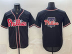 Philadelphia Phillies Team Big Logo 2026 Fashion Replica Black Fotopoulosg Out Stitched Jersey
