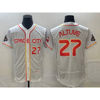 Houston Astros #27 Jose Altuve Number White Fotopoulosg 2023 City Connect Flex Base Stitched Jersey 2