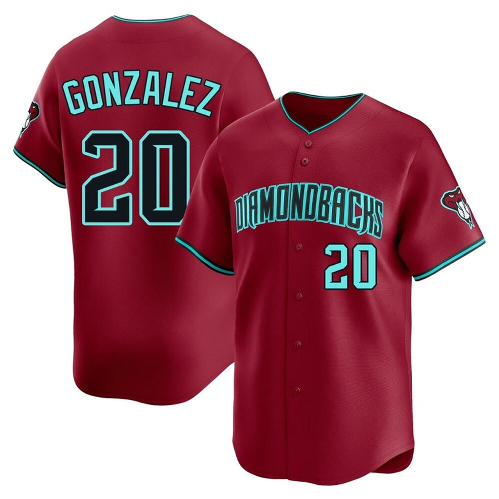 Arizona Diamondbacks #20 Luis Gonzalez Player Red Fotopoulosg Limited Home Game Stitched Jerseys