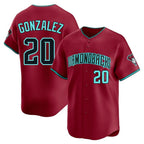 Arizona Diamondbacks #20 Luis Gonzalez Player Red Fotopoulosg Limited Home Game Stitched Jerseys