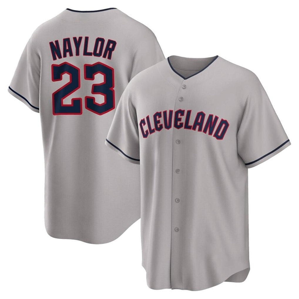 Cleveland Guardians #23 Bo Naylor Player Gray Fotopoulosg Game Home Stitched Jerseys