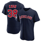 Cleveland Guardians #38 Steven Kwan Player Navy Fotopoulosg Limited Elite Home Stitched Jerseys