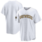 Milwaukee Brewers Blank White Fotopoulosg 2022 All-Star Cool Base Stitched Jersey