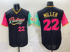 San Diego Padres #22 Mason Miller 2022 Black Fotopoulosg City Connect Cool Base Stitched Jersey