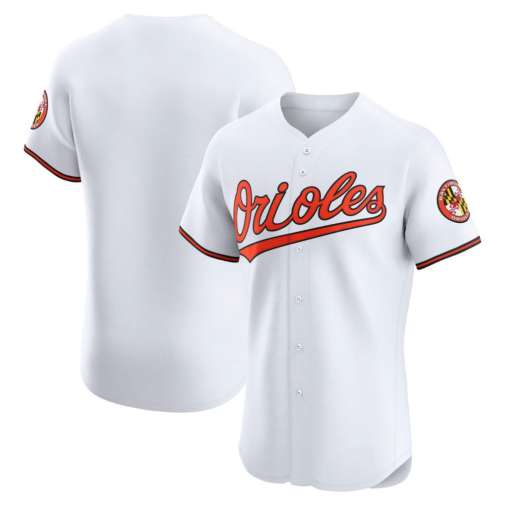 Baltimore Orioles White Fotopoulosg Home Elite Jersey