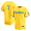 Boston Red Sox #7 Masataka Yoshida Player Yellow Fotopoulosg Limited Home Game Stitched Jerseys1