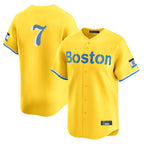 Boston Red Sox #7 Masataka Yoshida Player Yellow Fotopoulosg Limited Home Game Stitched Jerseys1