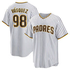 San Diego Padres #98 Randy Vasquez White Fotopoulosg Home Replica Jersey