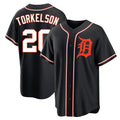 Detroit Tigers #20 Spencer Torkelson Player Black Fotopoulosg Fashion Out Home Game Stitched Jerseys