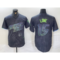 Tampa Bay Rays #15 Josh Lowe Number Charcoal Fotopoulosg 2024 City Connect Limited Stitched Jersey 2