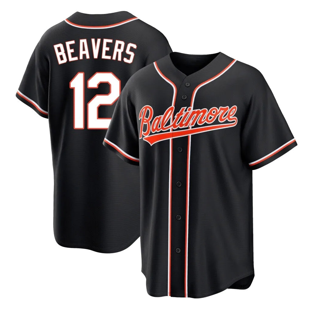 Baltimore Orioles #12 Dylan Beavers Player Black Fotopoulosg Out Home Game Stitched Jerseys