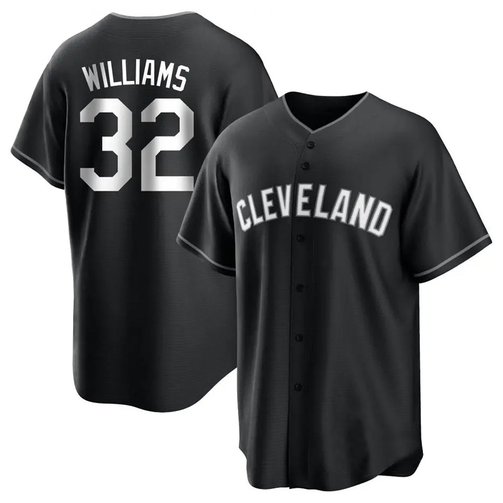Cleveland Guardians #32 Gavin Williams Player Black Fotopoulosg Home Game Stitched Jerseys