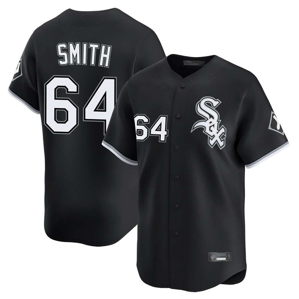 Chicago White Sox #64 Shane Smith Player Black Fotopoulosg Limited Home Stitched Jerseys