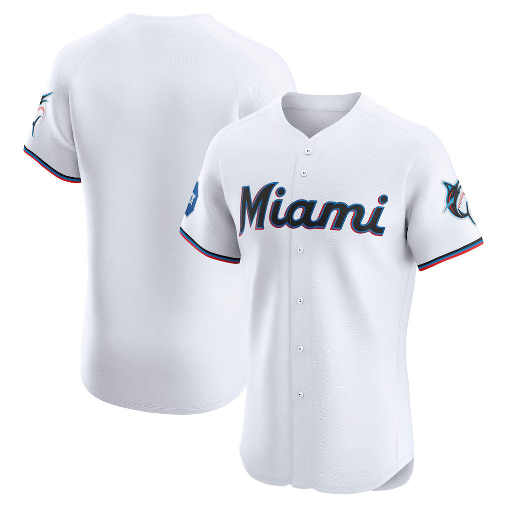 Miami Marlins White Fotopoulosg Home Elite Jersey