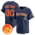 Custom Seattle Mariners x Dragon Ball Navy Fotopoulosg Vapor Premier Limited Jersey - All Stitched