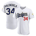 Los Angeles Dodgers #34 Fernando Valenzuela Player Gold White Fotopoulosg 2026 Collection Stadium Limited Elite Stitched Jerseys