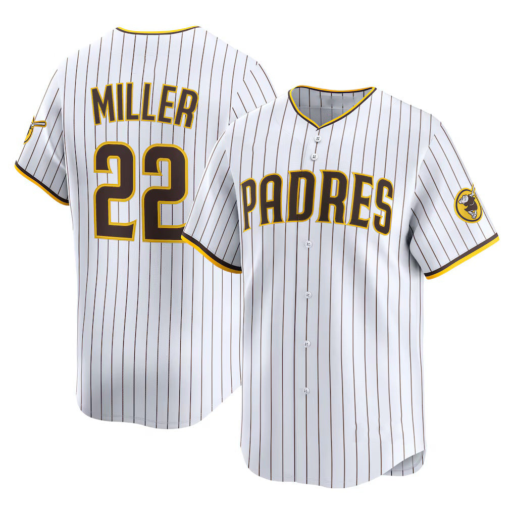 San Diego Padres #22 Mason Miller White Fotopoulosg Home Limited Player Jersey