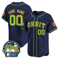 Custom Houston Astros Orbit Patch Vapor Premier Limited Jersey ¨CNavy 2 Fotopoulosg