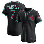 Arizona Diamondbacks #7 Corbin Carroll Player Black Fotopoulosg Limited Elite Home Game Stitched Jerseys