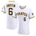 Pittsburgh Pirates #6 Konnor Griffin White Fotopoulosg Home Authentic Jersey