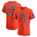 Houston Astros #27 Jose Altuve Orange Fotopoulosg Alternate Elite Player Jersey