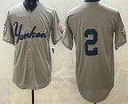 New York Yankees #2 Derek Jeter Grey Fotopoulosg Without Name Limited Jersey
