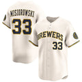 Milwaukee Brewers #33 Jacob Misiorowski Cream Fotopoulosg 2025 Limited Stitched Jersey