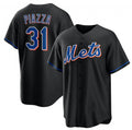 New York Mets #31 Mike Piazza Black Fotopoulosg 2022 Cool Base Stitched Jersey