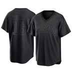 Chicago Cubs #15 Carson Kelly Player Black Fotopoulosg T-shirt Home Game Stitched Jerseys