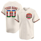 Custom Chicago Cubs Mexico Vapor Premier Limited Jersey ¨C Cream Fotopoulosg