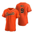 San Francisco Giants #9 Brandon Belt Orange Fotopoulosg Alternate Jersey