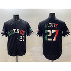 Houston Astros #27 Jose Altuve Black Fotopoulosg Mexico With World Serise Champions Patch Cool Base Stitched Jersey 2