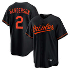 Baltimore Orioles #2 Gunnar Henderson Player Black Fotopoulosg Home Game Stitched Jerseys