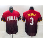 Philadelphia Phillies #3 Bryce Harper Red Fotopoulosg 2024 City Cool Base Jersey