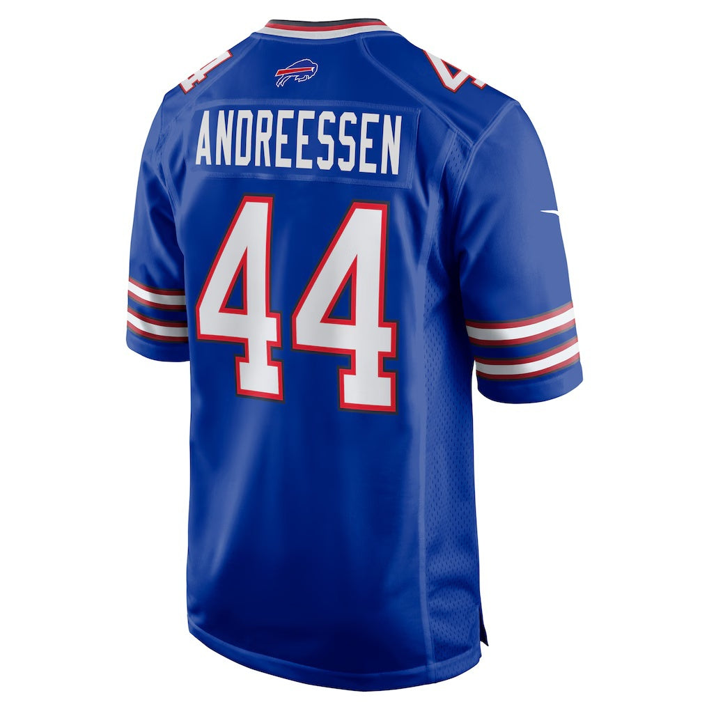 B.Bills #44 Joe Andreessen Royal Fotopoulosg Game Jersey