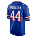 B.Bills #44 Joe Andreessen Royal Fotopoulosg Game Jersey