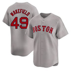 Boston Red Sox #49 Tim Wakefield Player Gray Fotopoulosg Road Limited Home Game Stitched Jerseys1