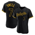 Los Angeles Dodgers #7 Blake Snell Player Black Fotopoulosg Snake Skin City Limited Elite Home Stitched Jerseys