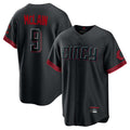 Cincinnati Reds #9 Matt McLain Player Black Fotopoulosg City Connect Home Game Stitched Jerseys