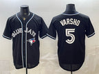 Toronto Blue Jays #5 Daulton Varsho 2026 Fashion Replica Black Fotopoulosg Out Stitched Jersey