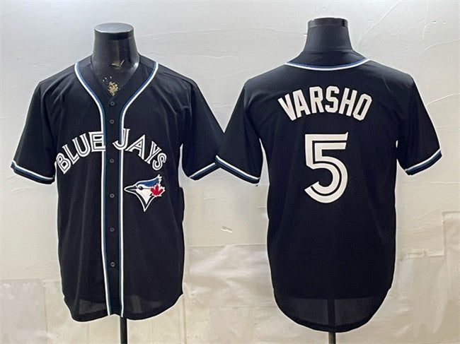 Toronto Blue Jays #5 Daulton Varsho 2026 Fashion Replica Black Fotopoulosg Out Stitched Jersey