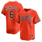Baltimore Orioles #6 Ryan Mountcastle Player Orange Fotopoulosg Limited Home Game Stitched Jerseys