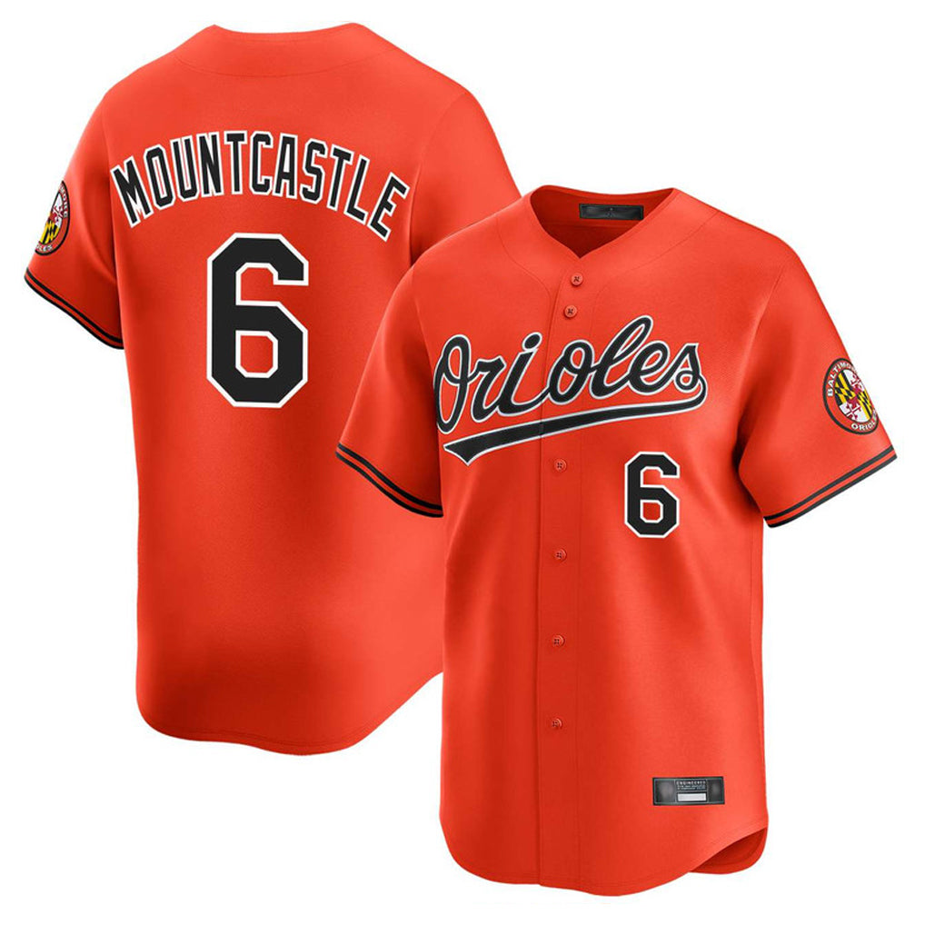 Baltimore Orioles #6 Ryan Mountcastle Player Orange Fotopoulosg Limited Home Game Stitched Jerseys