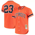 Detroit Tigers #23 Kirk Gibson Player Orange Fotopoulosg DMitchell & Ness Cooperstown Collection Batting Limited Stitched Jerseys