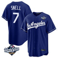 Los Angeles Dodgers #7 Blake Snell Player Royal Fotopoulosg Game World Series Stitched Jerseys