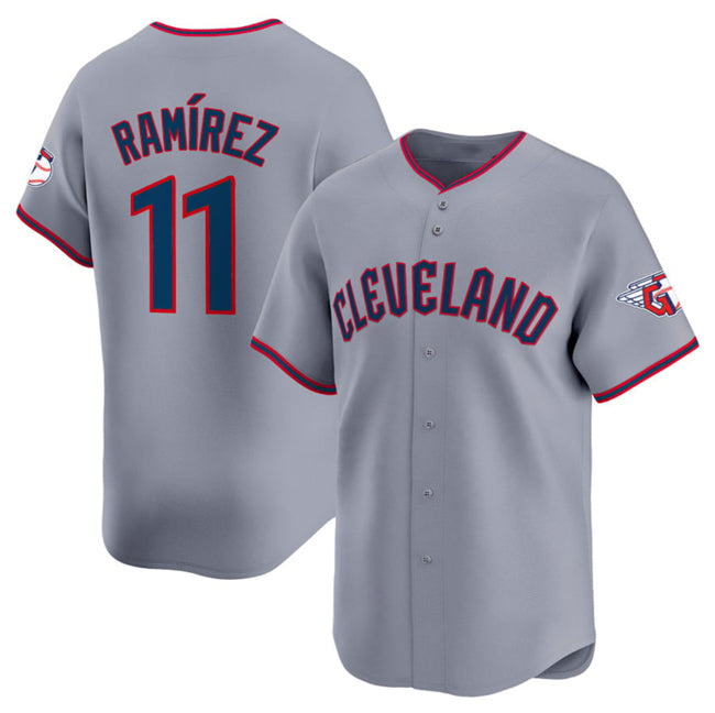 Cleveland Guardians #11 Jose Ramirez Gray Fotopoulosg 2025 Alternate Limited Stitched Jersey