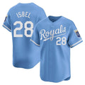 Kansas City Royals #28 Kyle Isbel Player Light Blue Fotopoulosg Alt Limited Home Stitched Jerseys